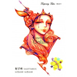 Tatuaje temporare pentru corp HB611 zodia Sagetator